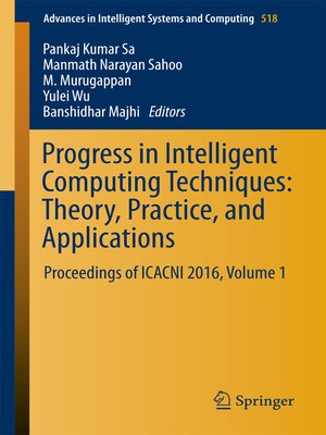 cover image of Progress in Intelligent Computing Techniques
